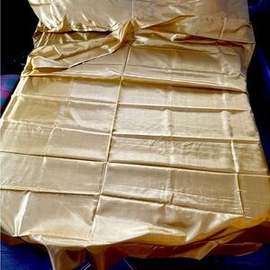 NEW 100% Double Silk Sleeping Bag Liner / Travel Bed Liner - GOLD